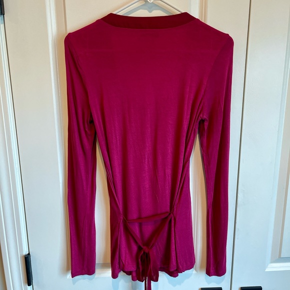 BCBGeneration Long Sleeve Shirt with Ruffle Detail Size Medium - Picture 2 of 6